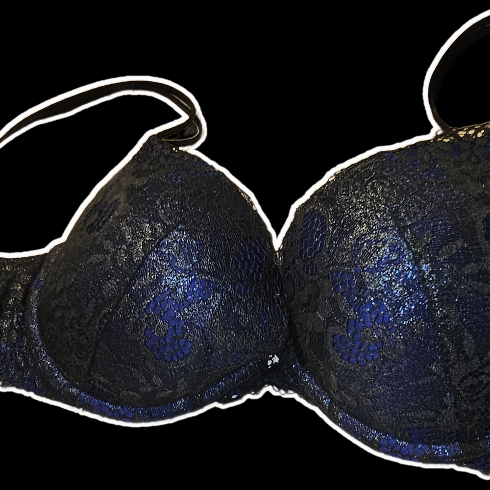 Victoria's Secret Lace Bra - Black and Blue
